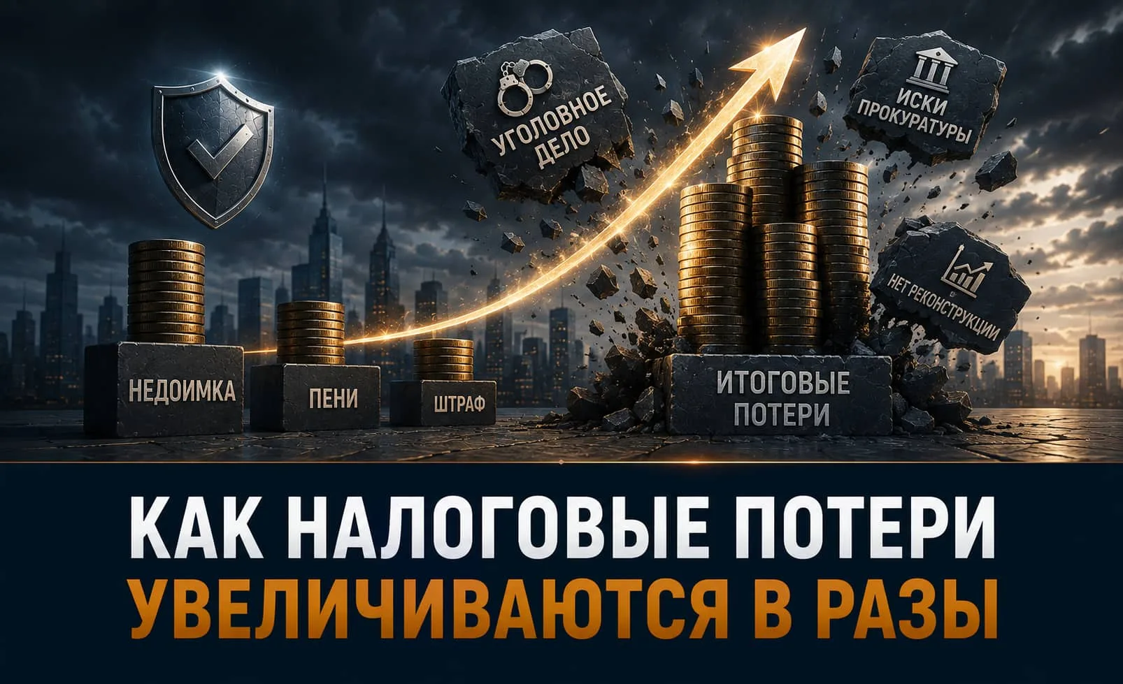 Как налоговые потери увеличиваются в разы